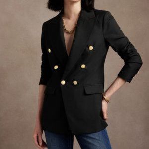Banana Republic Captain's Blazer in Black size 4